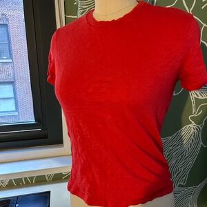 Theory Red Short Sleeve Women's Tee
